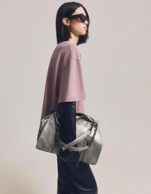 Блестящая сумка с цепочкой- Заказать в России