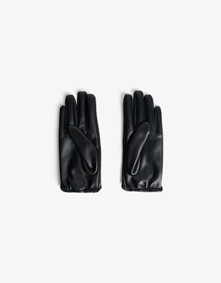 Перчатки из искусственной кожи с заклепками- Заказать в России