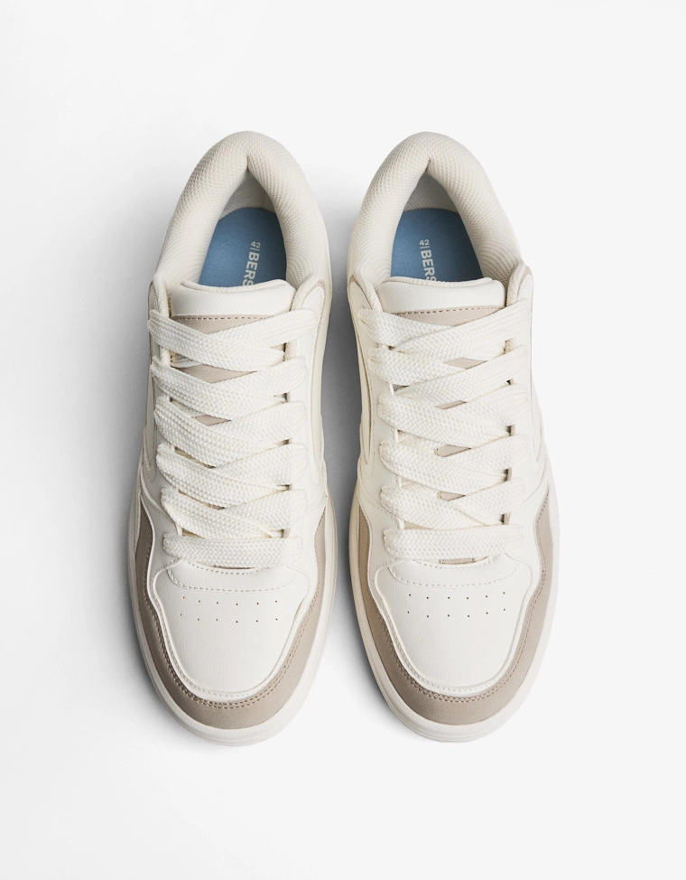 Комбинированные базовые уличные кеды