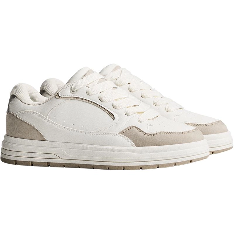 Комбинированные базовые уличные кеды