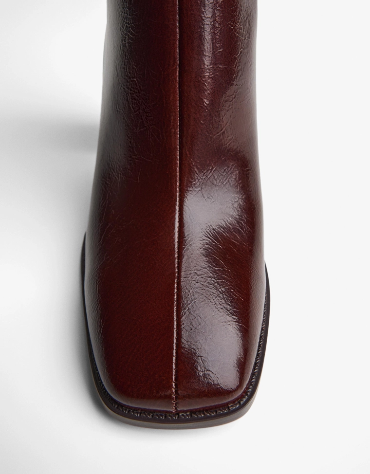 Chunky heel ankle boots