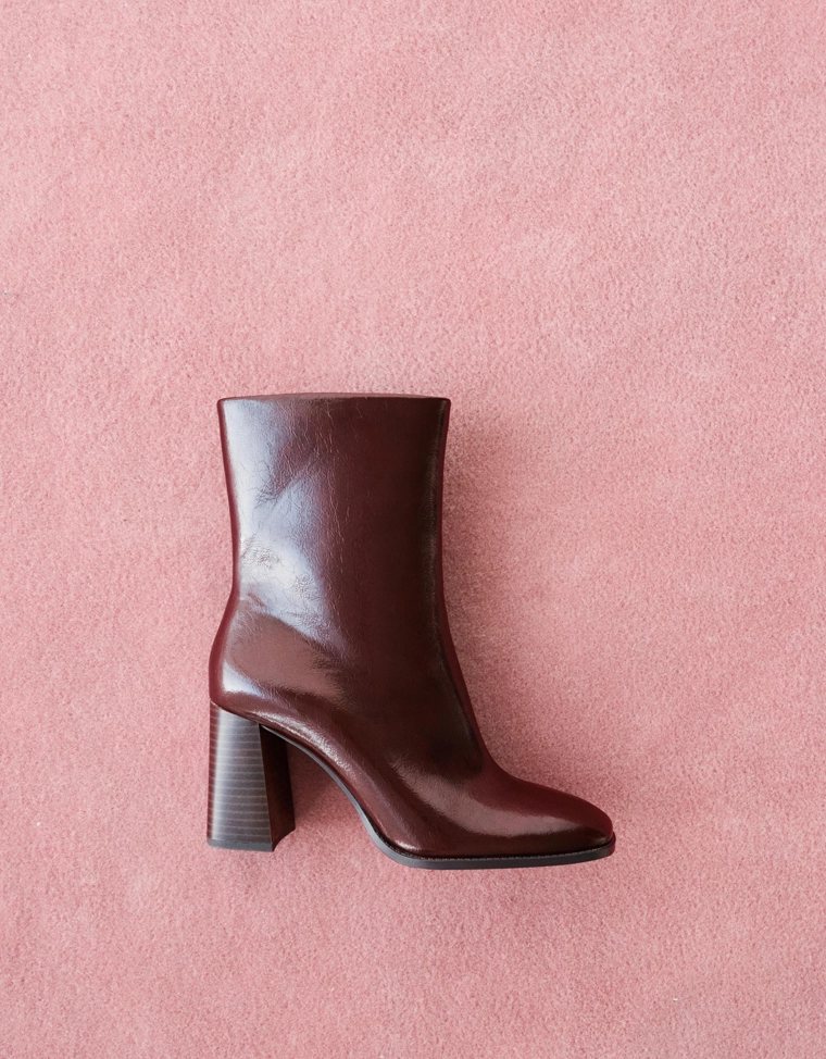 Chunky heel ankle boots