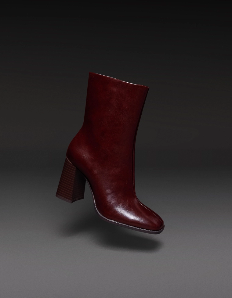 Chunky heel ankle boots