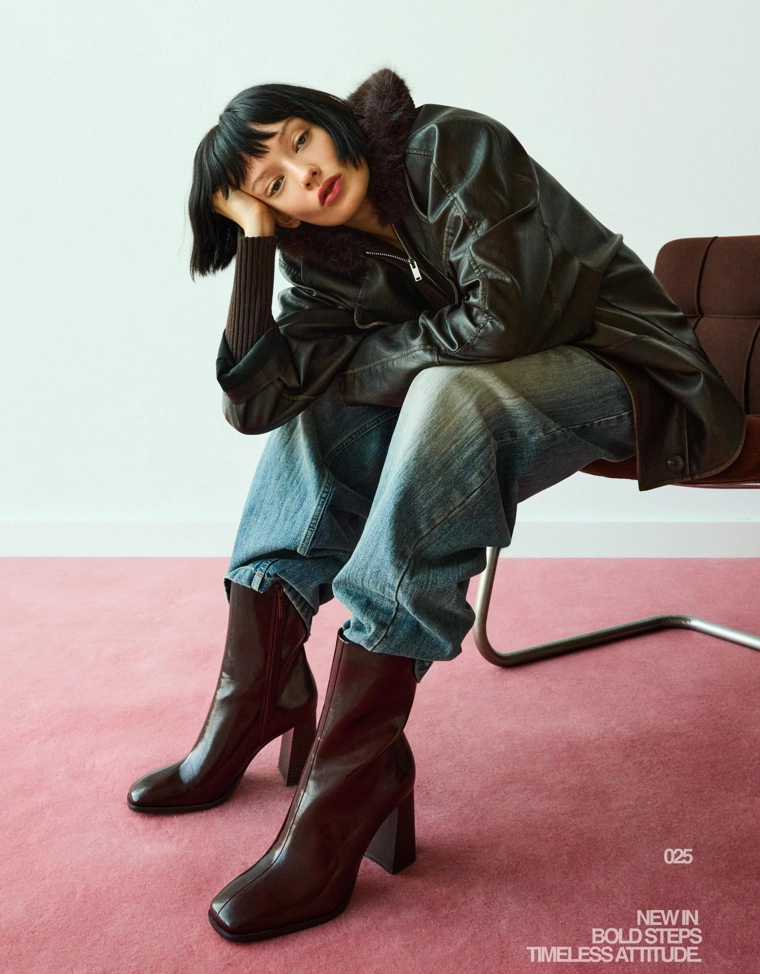 Chunky heel ankle boots