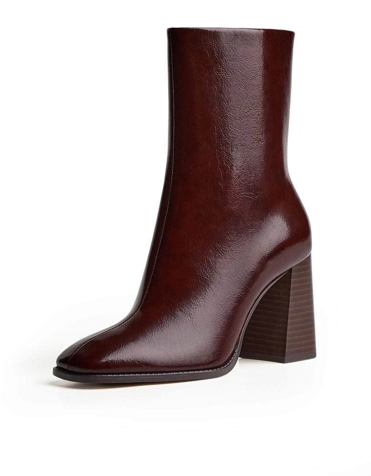 Chunky heel ankle boots