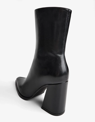 BLOCK HEEL ANKLE BOOTS- Заказать в России