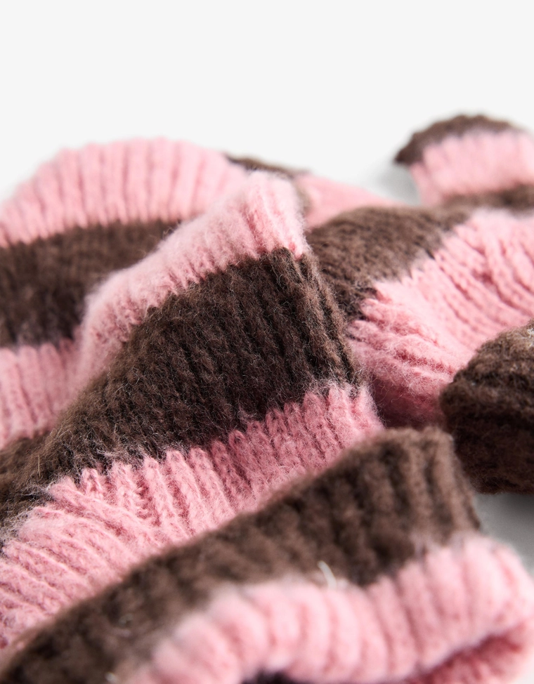 Варежки в полоску