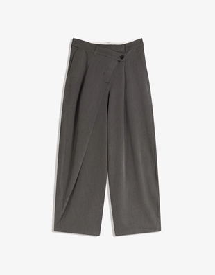 Брюки с поясом на запахе- Заказать в России