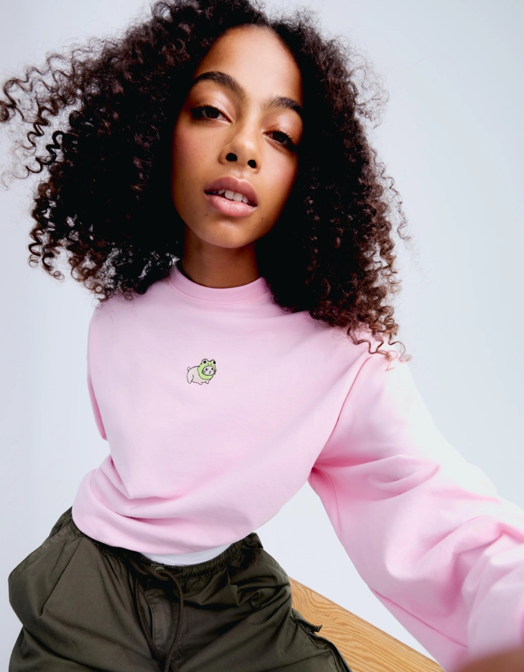 Лонгслив свободного кроя