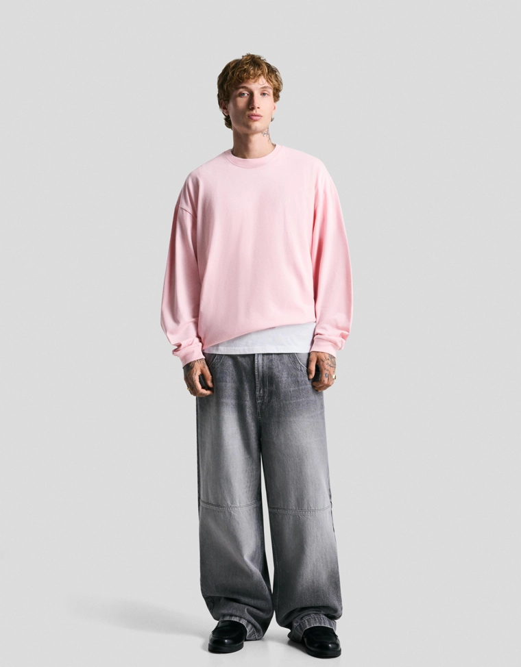 Лонгслив свободного кроя