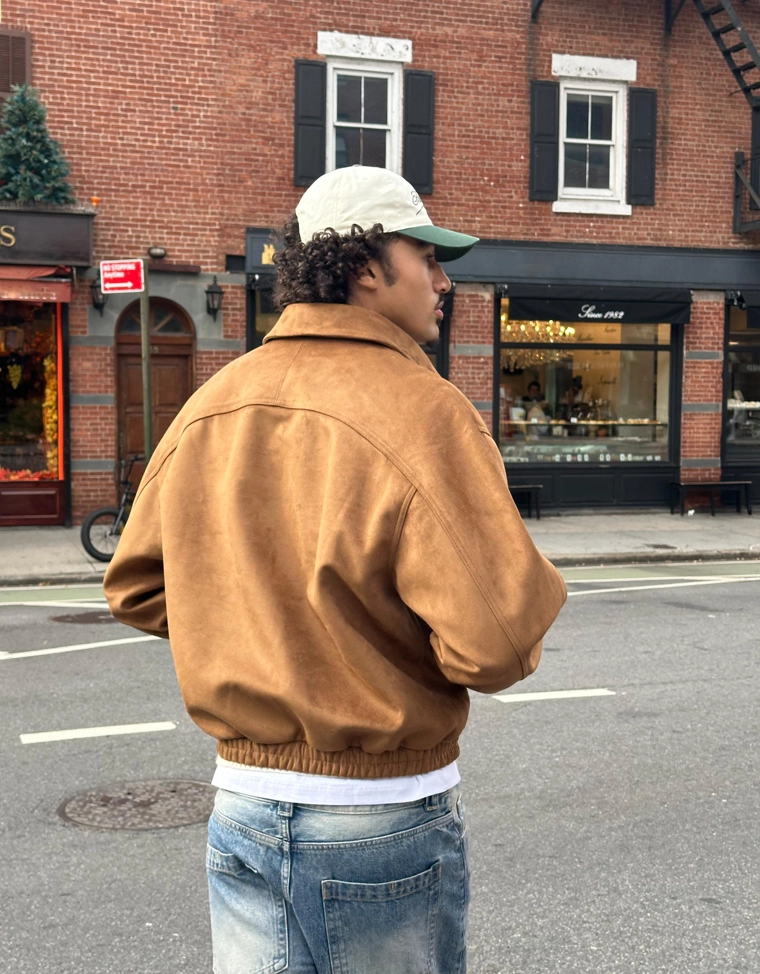 Куртка из искусственной замши