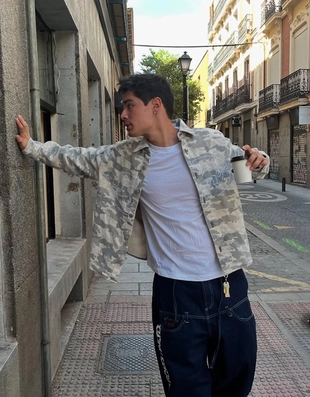 ECKO UNLTD рубашка из денима с принтом в стиле оверсайз- Заказать в России