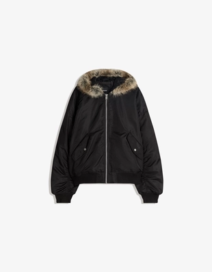 Техническая куртка с воротником из искусственного меха- Заказать в России