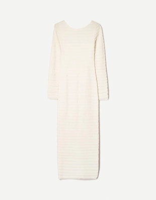 Платье миди с рельефным узором- Заказать в России