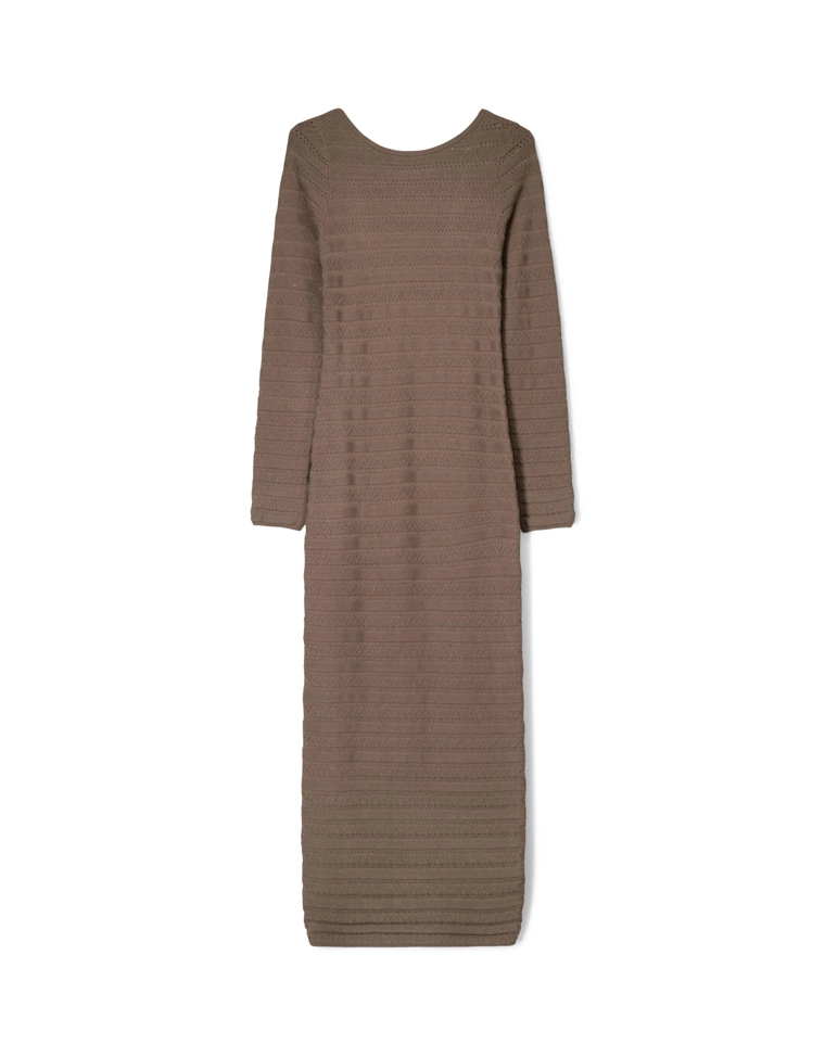 Платье миди с рельефным узором