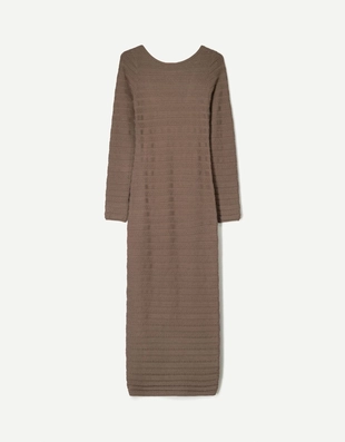 Платье миди с рельефным узором- Заказать в России