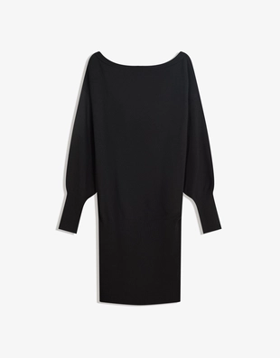 Мини-платье асимметричного кроя с низом в рубчик- Заказать в России