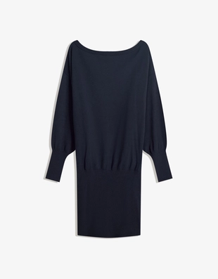 Мини-платье асимметричного кроя с низом в рубчик- Заказать в России