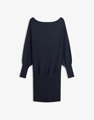 Мини-платье асимметричного кроя с низом в рубчик- Заказать в России