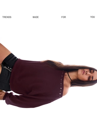 Свитер с заклепками- Заказать в России