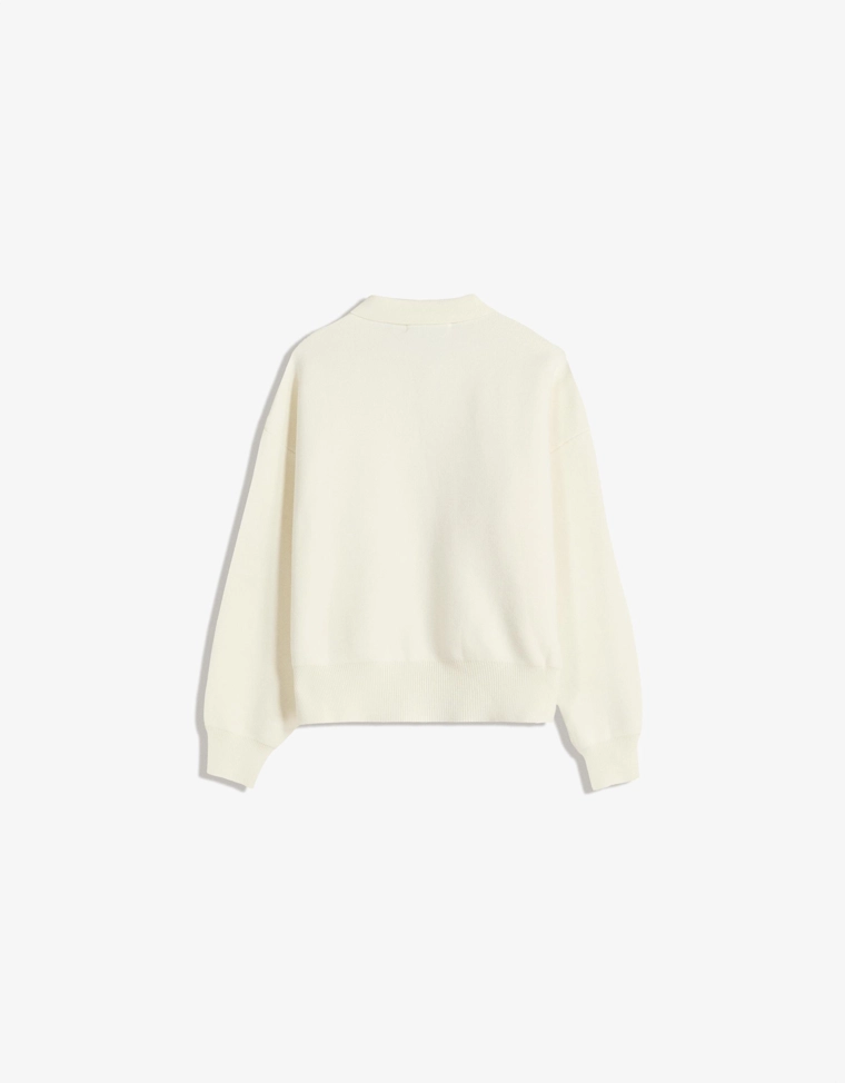 Свитер с воротником поло