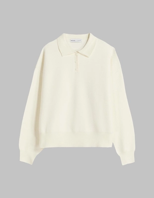 Свитер с воротником поло- Заказать в России