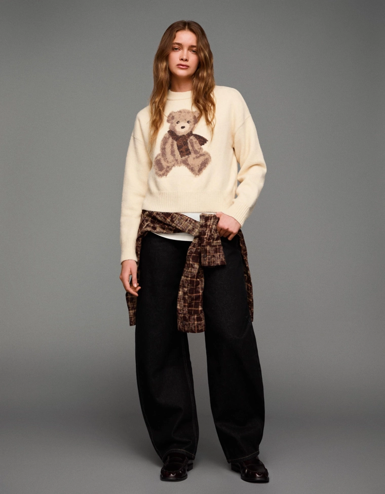 Свитер с принтом