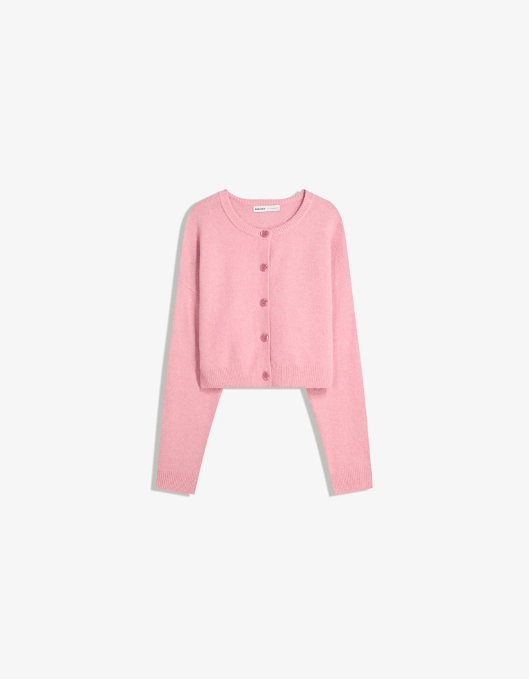 Кардиган на пуговицах из мягкой ткани