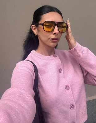 Кардиган на пуговицах из мягкой ткани- Заказать в России