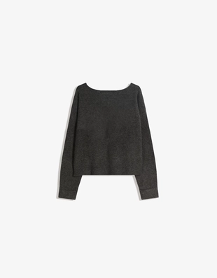 Свитер с V-образным вырезом и мягким прикосновением- Заказать в России