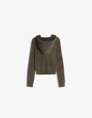 Вязаный кардиган на молнии с вышивкой- Заказать в России