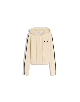 Вязаный кардиган на молнии с вышивкой- Заказать в России