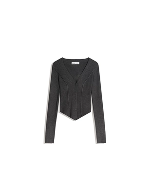 Кардиган в рубчик- Заказать в России