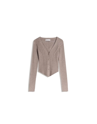 Кардиган в рубчик- Заказать в России