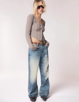 Кардиган в рубчик- Заказать в России