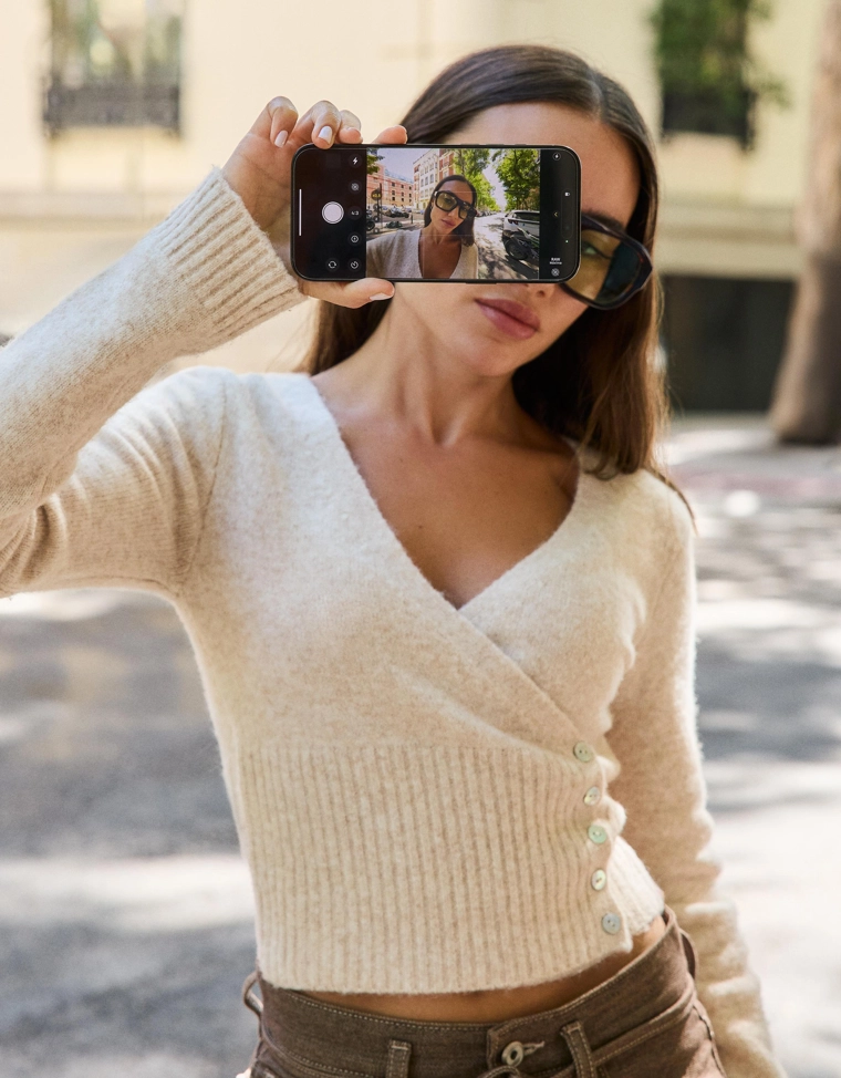 Кардиган на пуговицах