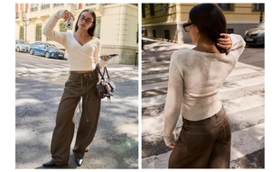 Кардиган на пуговицах- Заказать в России