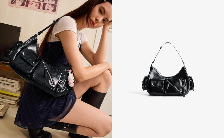 Большая сумка с несколькими карманами