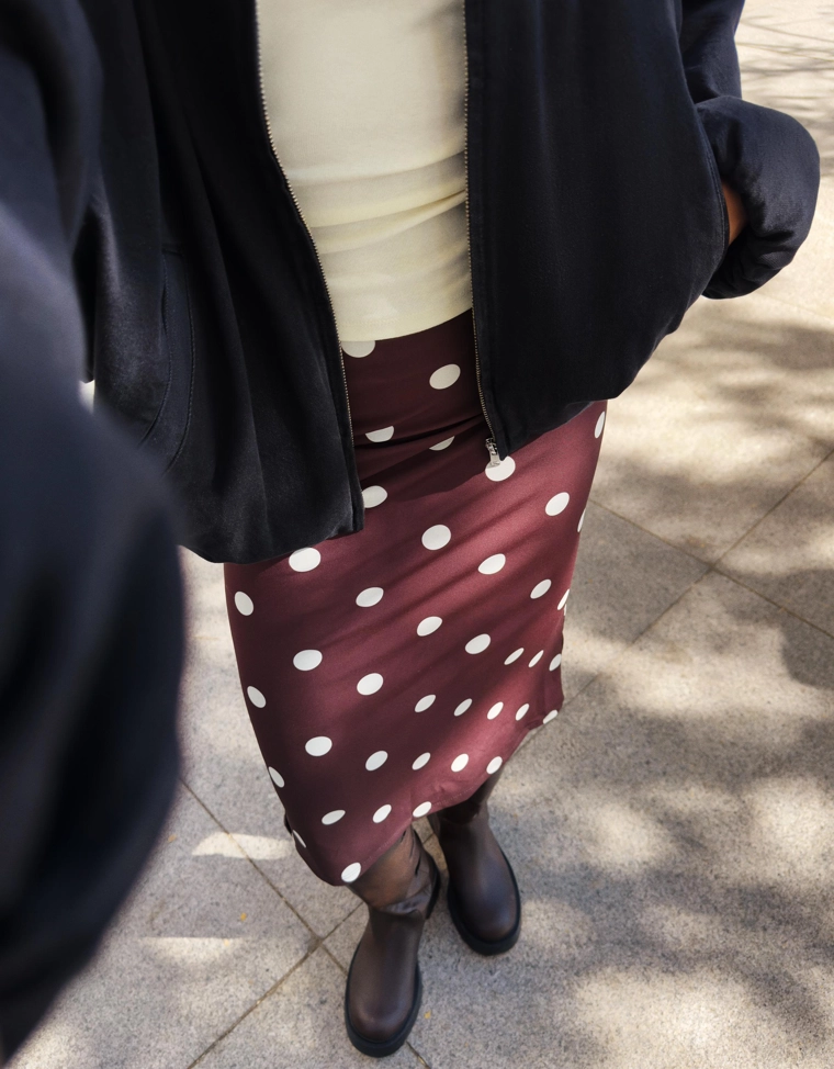 Юбка миди с принтом