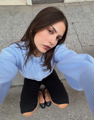 Трикотажные капри с боковыми разрезами- Заказать в России