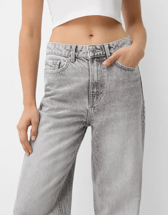 Новые джинсы mom fit