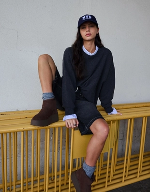 Ботинки на платформе с подкладкой из искусственного меха- Заказать в России