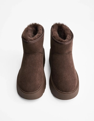 Ботинки на платформе с подкладкой из искусственного меха- Заказать в России