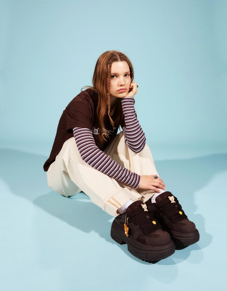 Кроссовки на платформе Rilakkuma