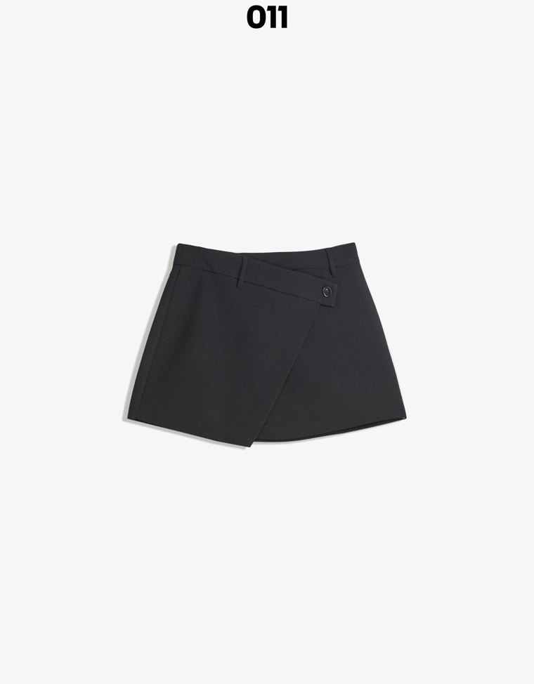 Мини-юбка с перекрестной талией