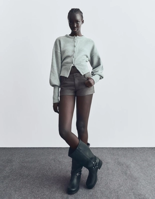 Мини-шорты из шерсти- Заказать в России