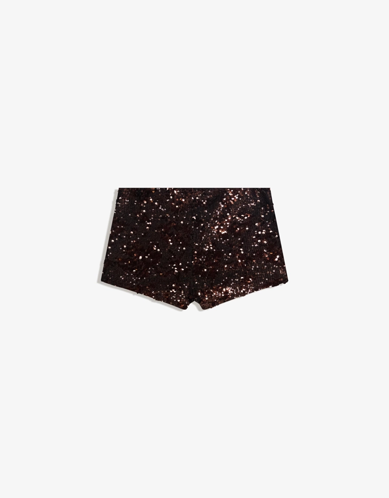 Мини-шорты с пайетками