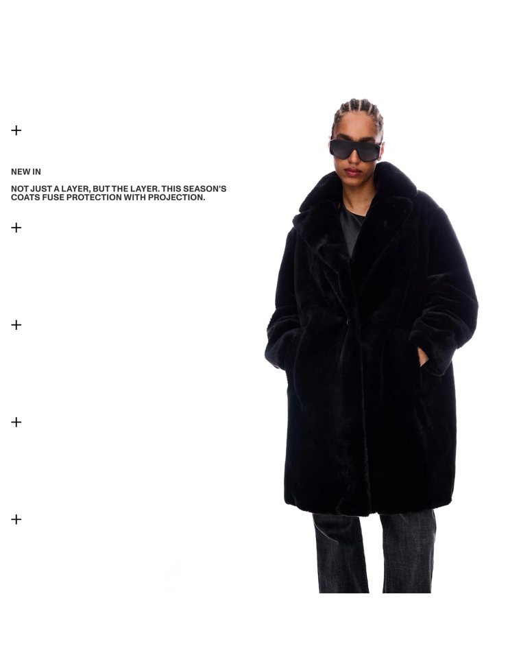 Пальто из искусственного меха