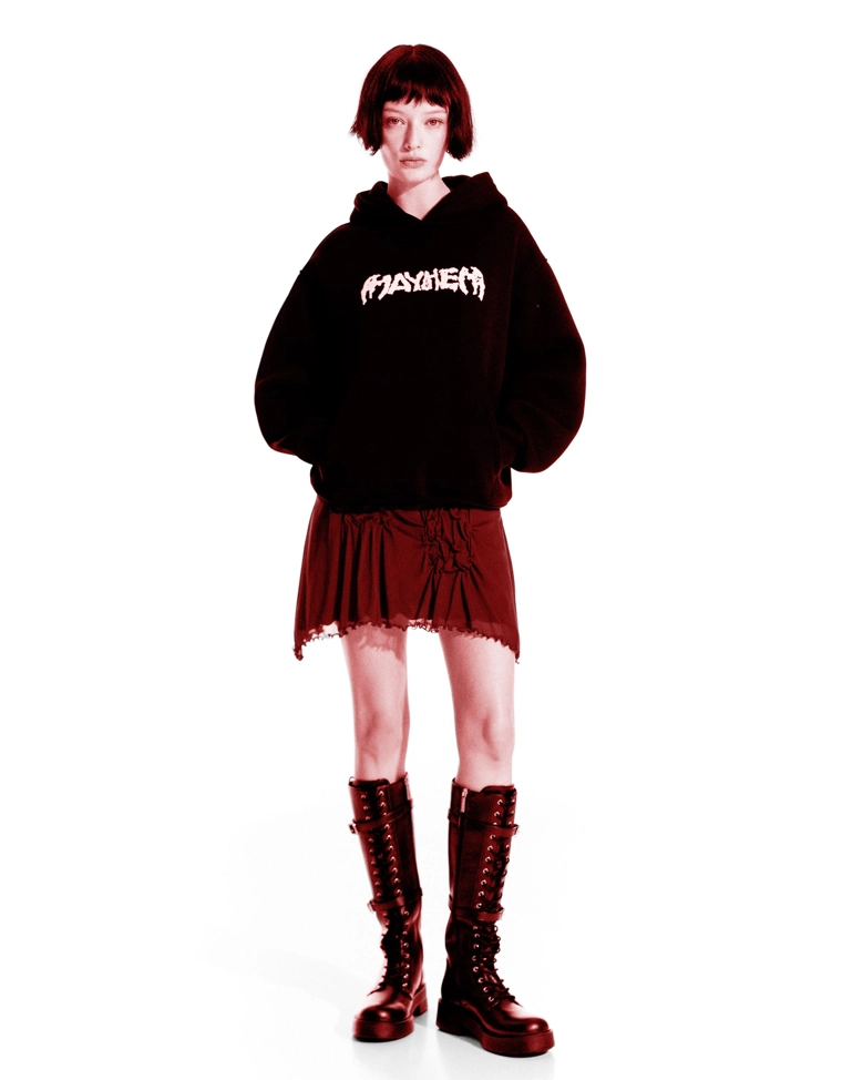 Худи Lady Gaga с капюшоном и принтом