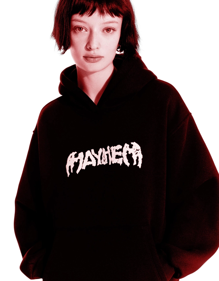 Худи Lady Gaga с капюшоном и принтом